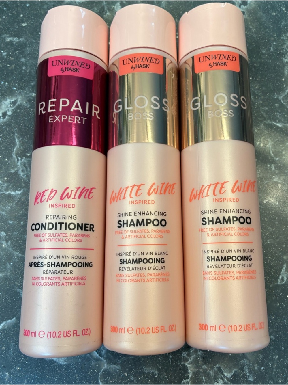 Hask White Wine Shine Enhancing Shampoo & Conditioner New